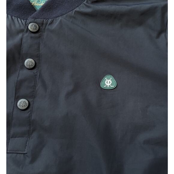 Brooks Brothers St. Andrews Links Pullover Windbreaker Navy Blue Logo XXL Men's - Picture 7 of 9